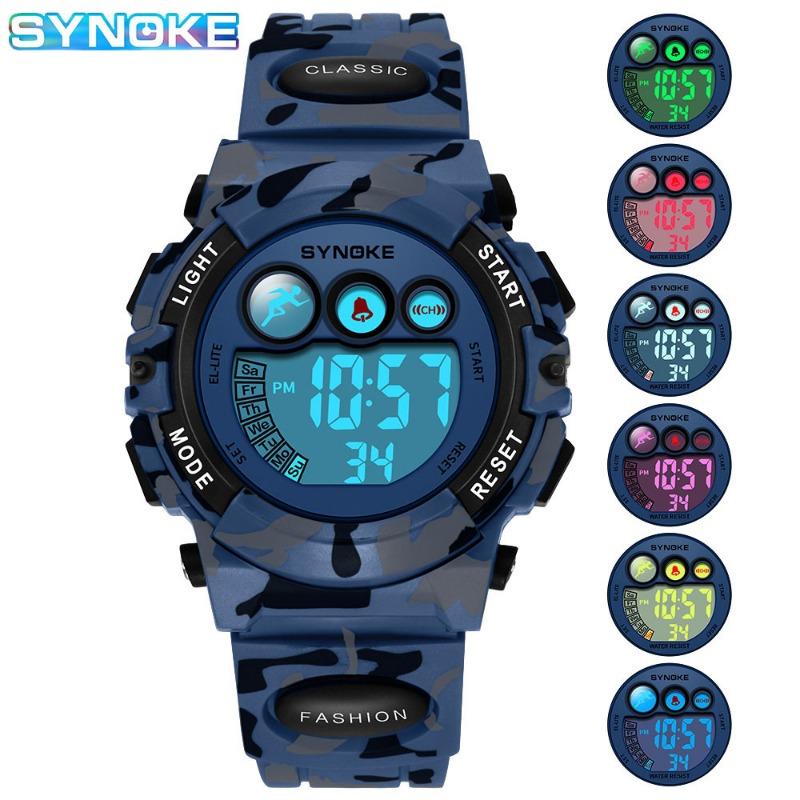 Top Brand New Student Electronic Watch Waterproof Colorful Luminous Watch Sports Fashion Student Watch