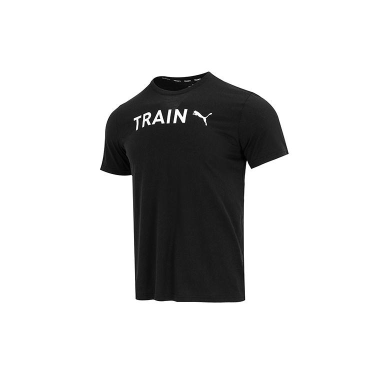 PUMA Graphic Train T-Shirt Black Men s 523722-01 M