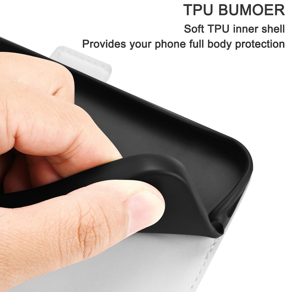 Suitable for Samsung S22 mobile phone leather case Note20 candy color lychee pattern card wallet protective case A23 solid color