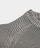 BIRBANTE Garment-Dyed Washable Round Knit - Grey