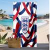 England Fußball Print Strandtuch Schnelltrocknend Super Saugfähig Weiches Badetuch für Schwimmen Strand Reisen Fan Souvenir Geschenk
