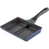 Wahei Freiz 2-Sided Frying Pan 15×19cm for Cooking 2 Dishes, IH & Gas Compatible, PFOA-Free