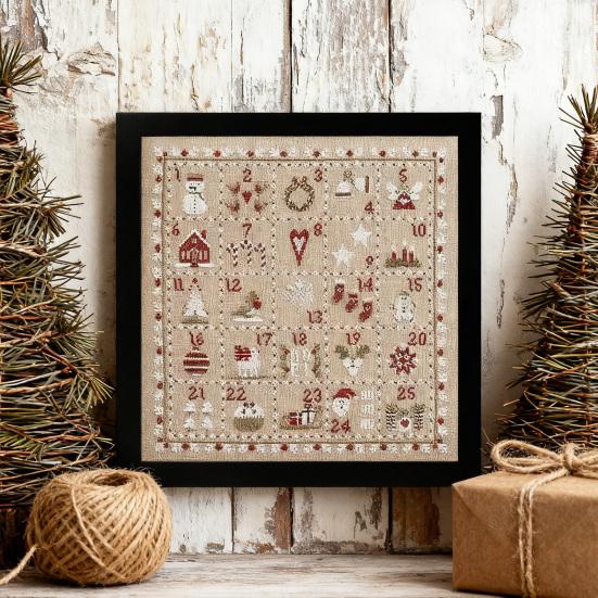 Weihnachts-Adventskalender Kreuzstich-Set 25 Tage Countdown bis Weihnachten Stick-Set Weihnachtsgeschenke für Erwachsene