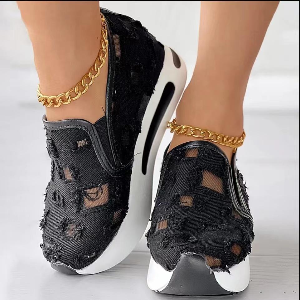 Fashion Autumn Women Casual Sneakers 2025 Fashion Platform Non Slip Thick Sole Sports Shoe Comfortable Casual Sports Shoes Zapatos Mujer
