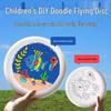 Kit de Frisbee Pintado à Mão DIY para Artesanato de Jardim de Infância e Atividades ao Ar Livre entre Pais e Filhos
