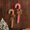 2Pcs Candy Cane Christmas Decorations Ornaments Christmas Decoration Hanging Ornaments for Party Supplies DIY