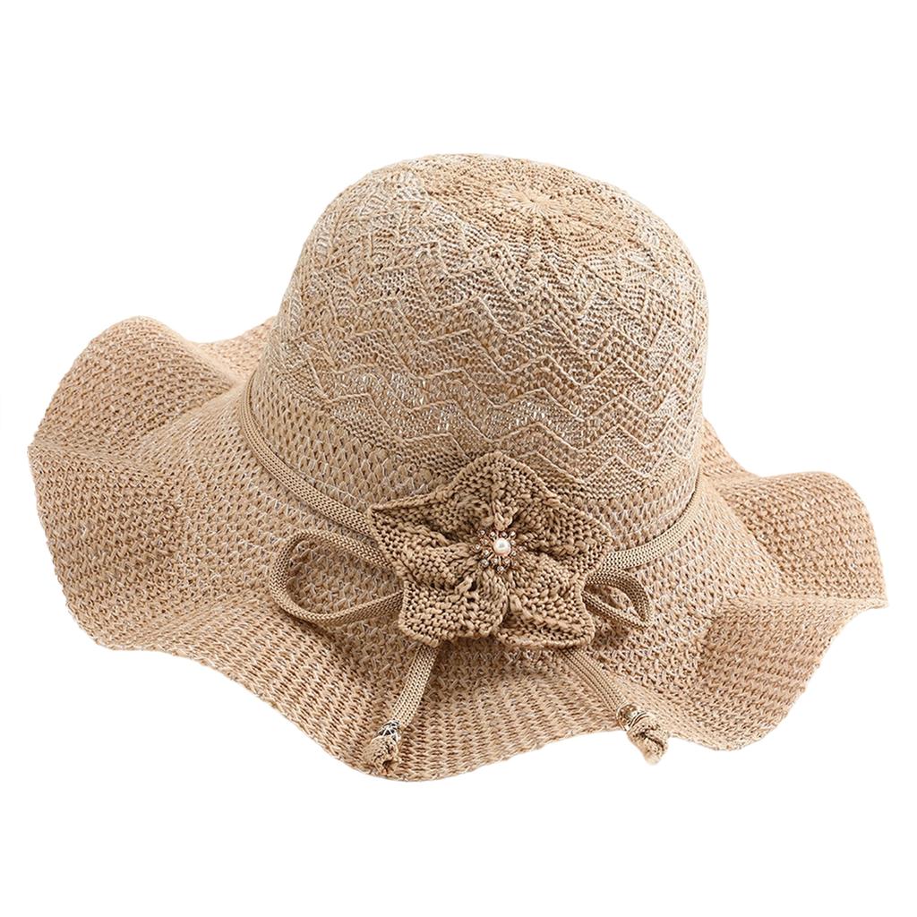 Ladies' Fashionable Flower Sun Hat, Breathable And Fashionable Beach Hat