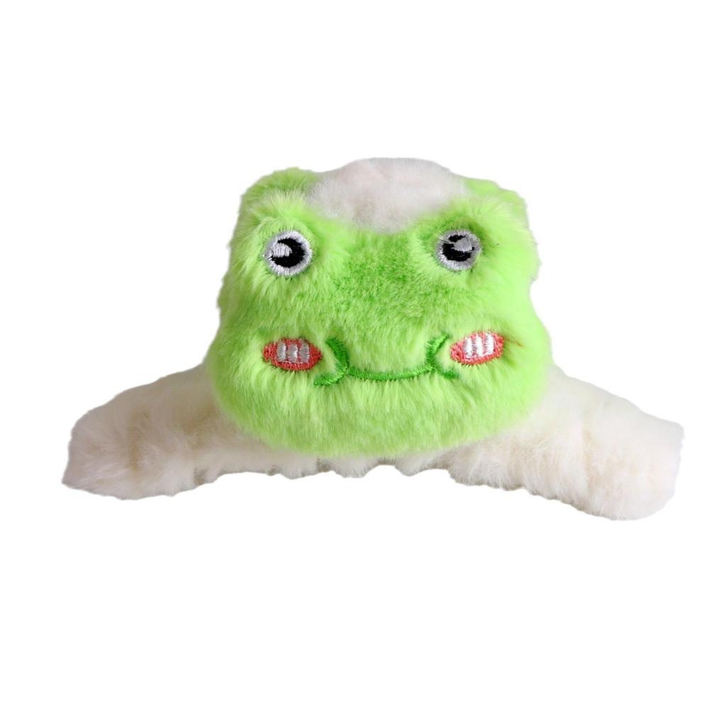 2024 Fluffy Onigiri Doll Hair Clip for Women - Large Plush Shark Claw Accessory for Autumn/Winter