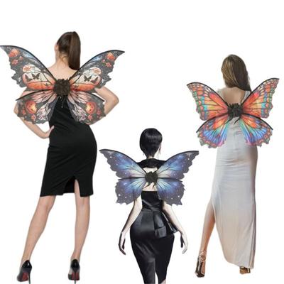 Funny Halloween Costume Fairy Wings Dress-Up Stage Performance Simulation Wings Gift Party Props for Women Girls