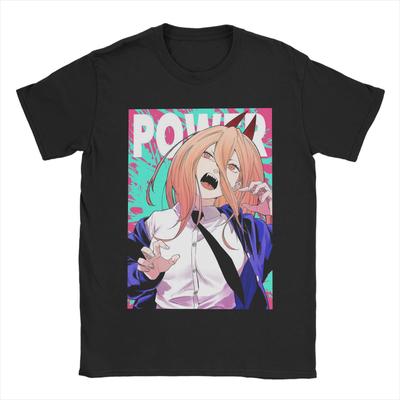 Vintage Koszmarne Piły Anime Koszulki Męskie Bawełna Krótki Rękaw Okrągły Dekolt Letnie Góry Góry