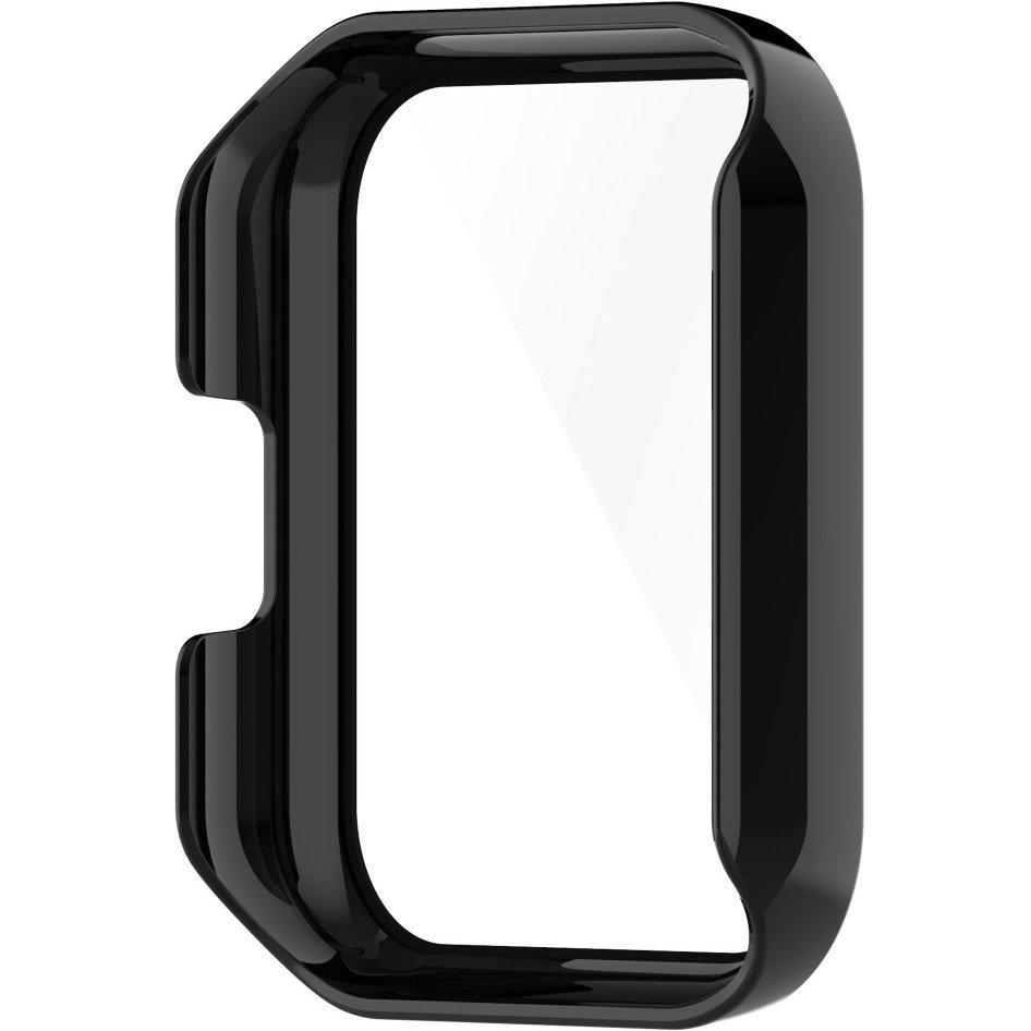 2-in-1 Case with Built-in Tempered Glass for Realme Watch 2 Pro, Black