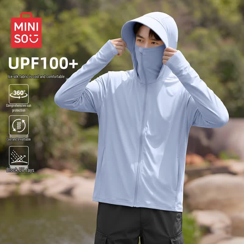 MINISO Men s Ice Silk Sun Protection Hoodie 2XL