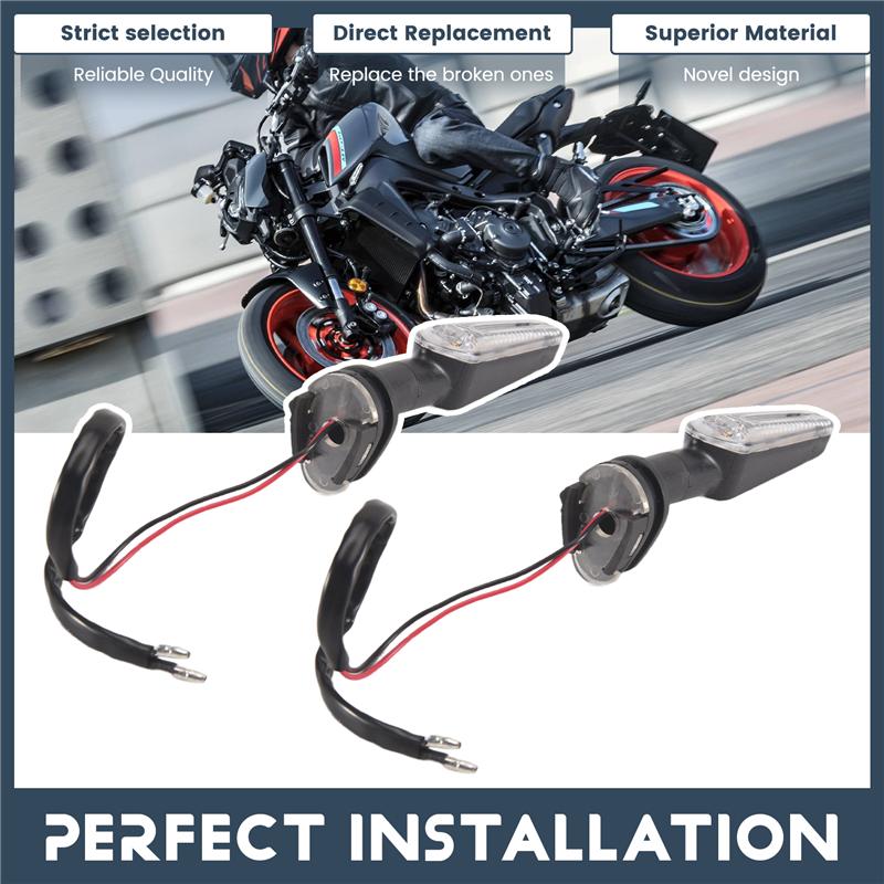 For Yamaha MT07 Tracer 700 900 XJ6 FZ6 MT09 900 MT10 LED Turn Signal Indicator Light For YZF R15 R1 R3 R6 R7 R9 R25 FZ1-A99D