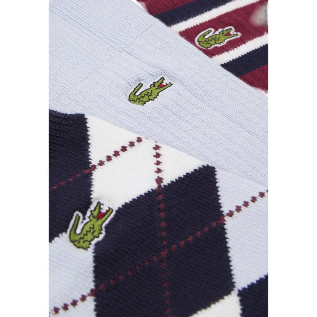 Lacoste Unisex Voksen Bomull Crew Sokker (Pakke med 3)