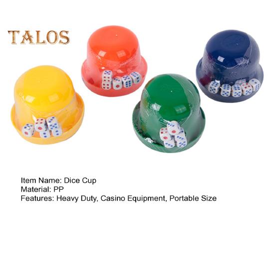 1 Set Dice Cup with 5 Dot Dice Heavy Duty Manual Shaker Cup Bar Party KTV Gambling Drinking Board Game Casino Equipment