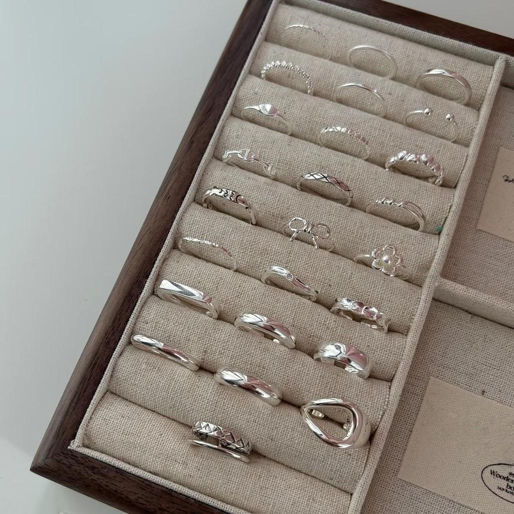 Women's High-End Light Luxury Sterling Silver Ring - Non-Fading, Versatile Index Finger Accessory