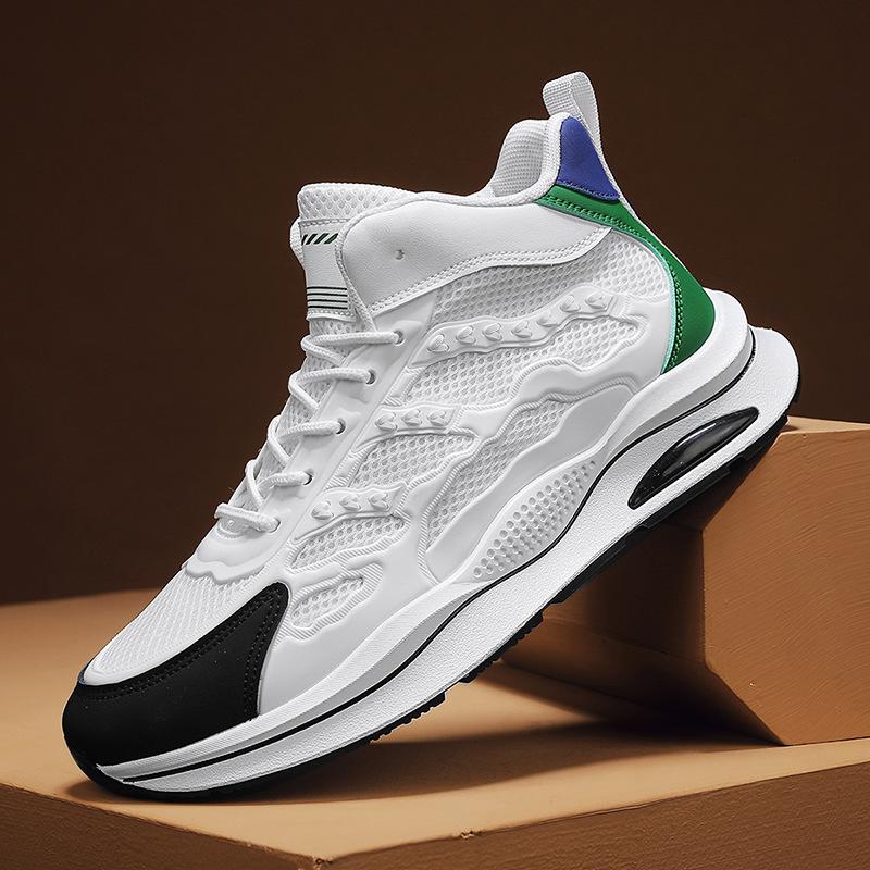 

2024 Новые кроссовки для мужчин Летние кроссовки из дышащей сетки Повседневная спортивная обувь Удобные высокие кроссовки 44