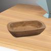 Decorative Storage Tray Solid Wood Craft Bowl for Coffee Table Display and Ornament Holder
