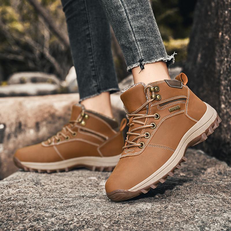 Winter Oversized Cotton Shoes Men's Suede Men's Shoes Snow Boots Men's Outdoor Sports Hiking Hiking Hiking Shoes