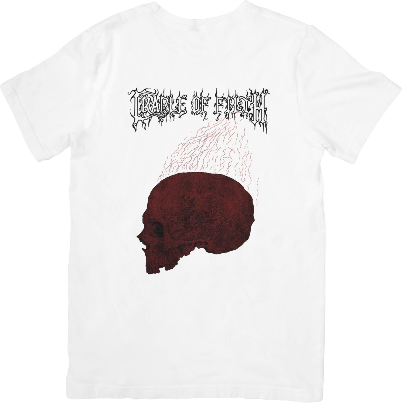 Cradle of filth Music Fit for Men  Women Quality Cotton T-Shirt White. XXL