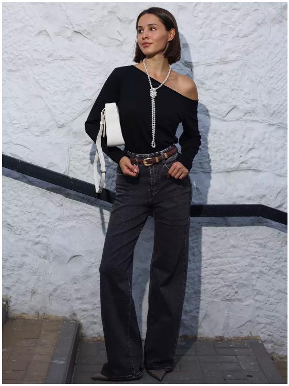 Women's 2025 New Russian Wide-Leg Jeans for Autumn
