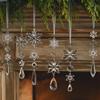 Crystal Clear Acrylic Snowflake and Icicle Christmas Tree Ornaments