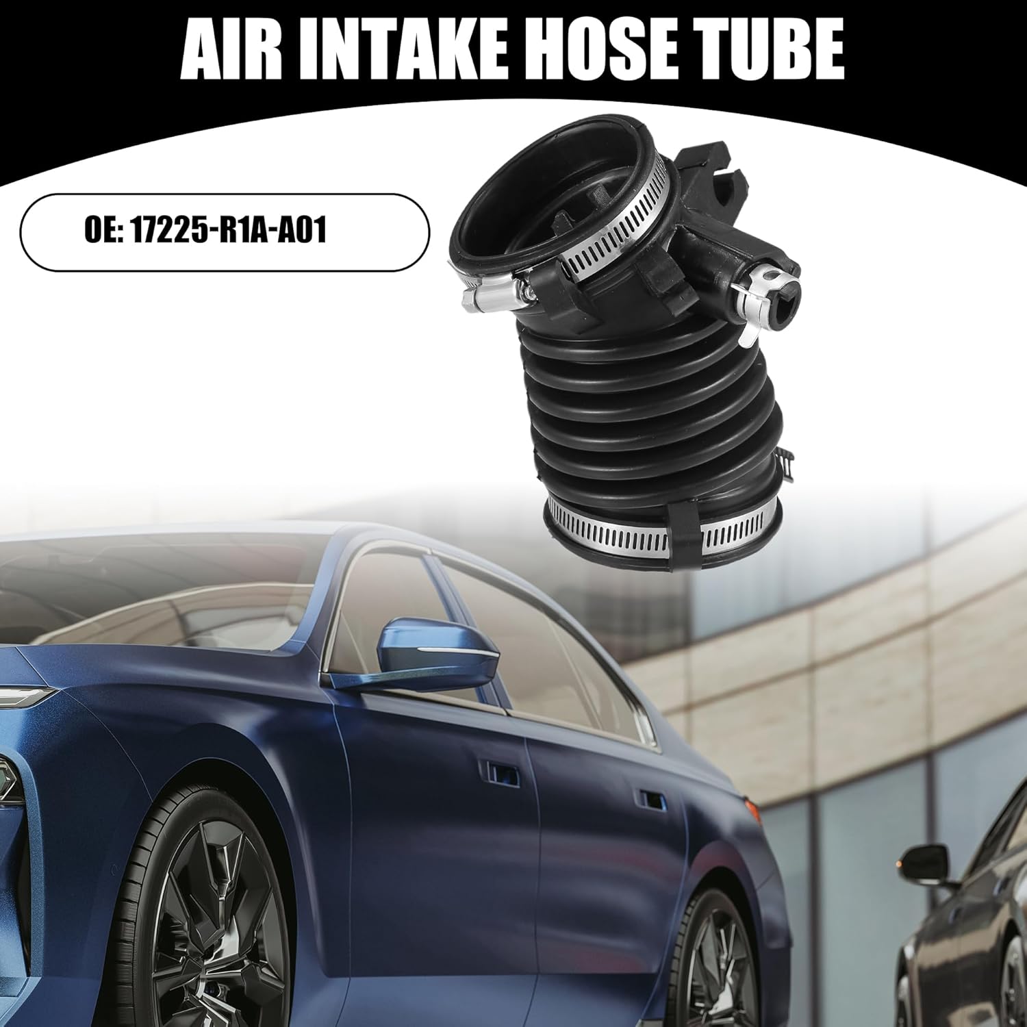 Air Cleaner Intake Hose Tube with Clamps for Honda Civic 1.8L 2012-2015 for Acura ILX 2.0L 2013-2015 Air Intake Duct Hose Replaces 17225-R1A-A01