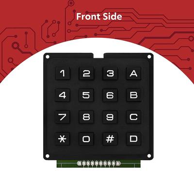 Módulos de Teclado de Matriz 4x4 16 Botones Teclado 16 Teclas Teclado de Membrana MCU Kit Eléctrico