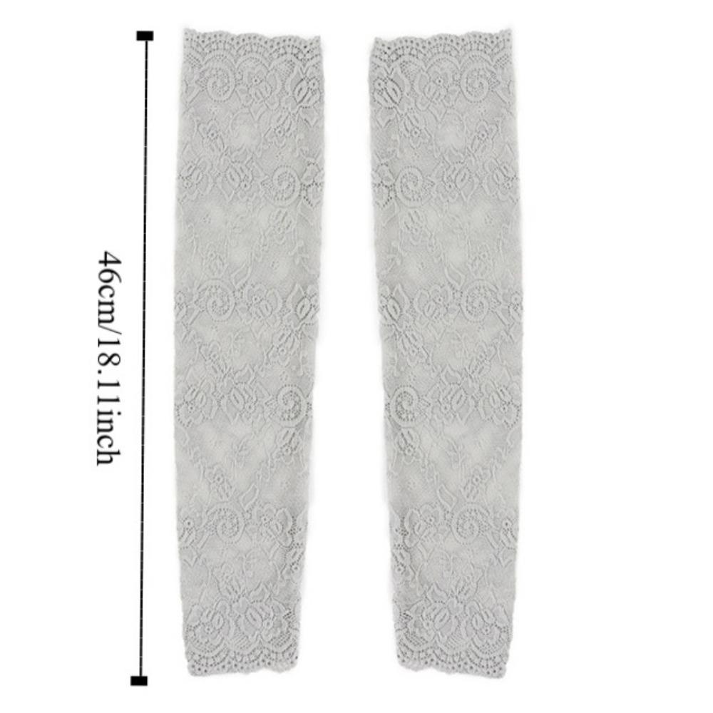 Mesh Ice Silk Sleeves Ice Sleeves Sun Protection Cover Ice Lace Arm Sleeves Cycling Gloves