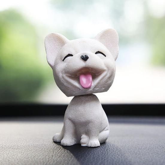 Lovely Swinging Head Puppy Car Simulation Dog Dashboard Interior Ornament Gift