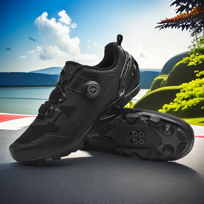 Unisex Cycling Shoes Mountain Road Bike Indoor Trainer Non-Cleat Clipless Style Lightweight Breathable