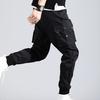 Pants Solid Color Thin Male Men Beam Feet Cargo Pants for Daily Life