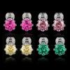 Accessories Jewelry Earrings Earrings Rose Cut Parra Green Rose Red Women'S Fresh Premium Light Luxury