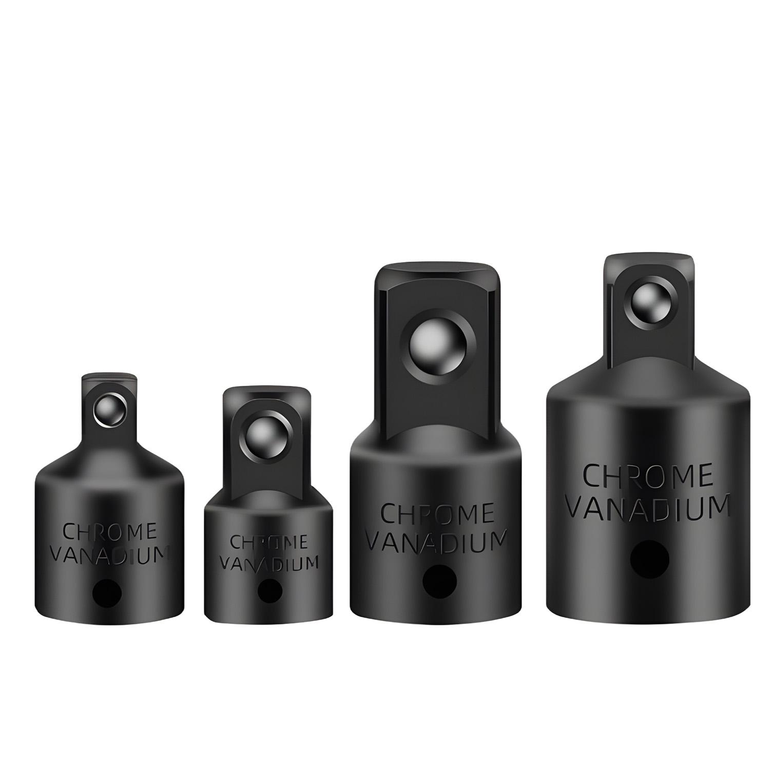 

Socket Fittings Ratcheting Wrenches for Auto Maintenance Converter Reducing Auto Repair Tools 4pcs Square Socket Adapters чёрный