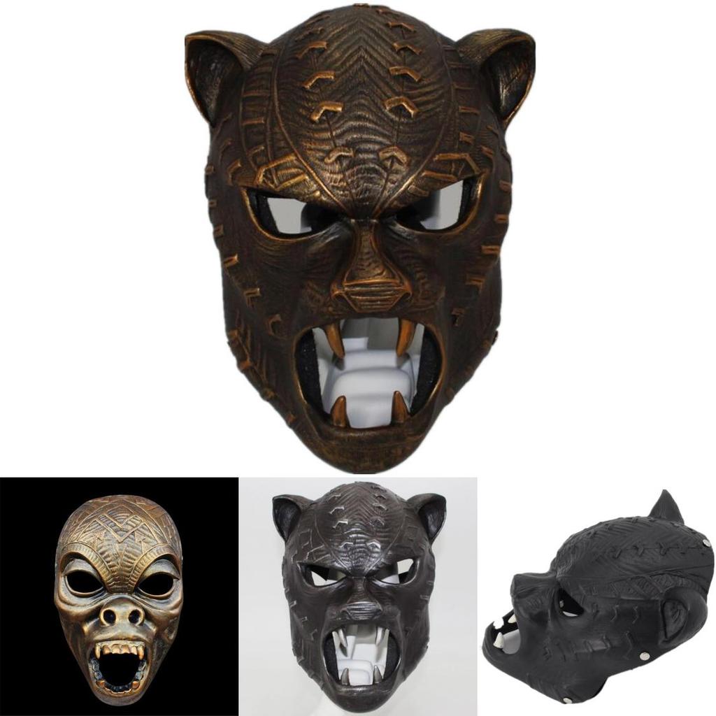Marvel Captain America Civil War Black Panther Resin Mask Cosplay Costume For Halloween Party