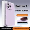 For iPhone 16 Pro Max Case Precise Cutouts Liquid Silicone+PC Phone Cover with Camera Touch Control Button