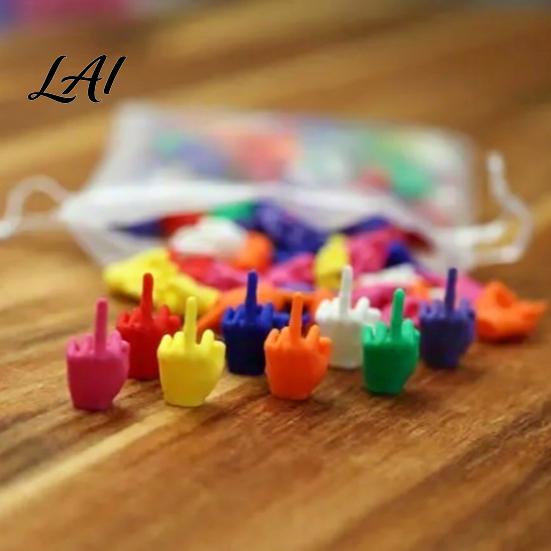 Funny Office Humor Gifts Mini Middle Finger Figurine Tiny Hand Desk Decor Gag Gift for Adults Ornaments Colorful Novelty Prank Toy Desk,