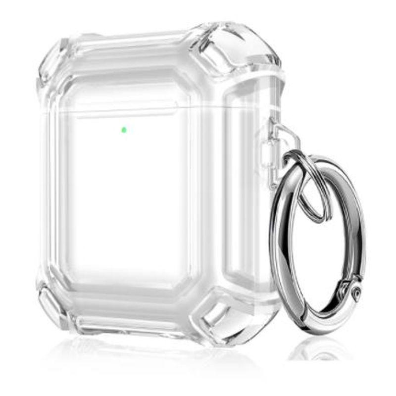 

Applicable to AirPods 1/2/3/Pro/Pro2 Protective Case Apple Earphone Case Transparent Two-Color TPU Hard Frame Case Drop-Resistant Cover airpods pro2 1