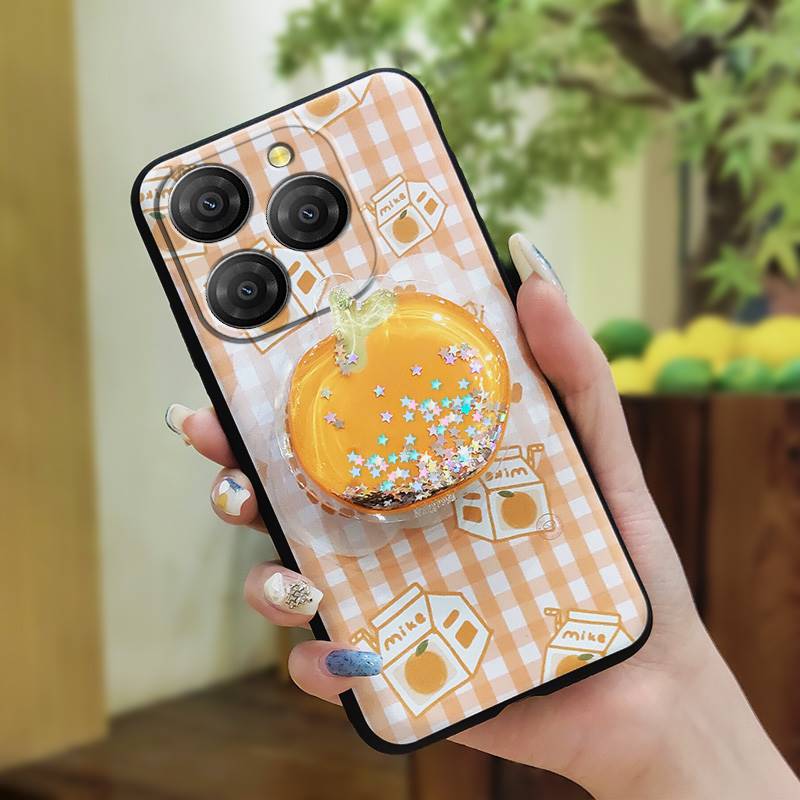 Anti-knock Simplicity Phone Case For Blackview Shark9 5G Durable Quicksand TPU Phone Lens Protection Cartoon Soft Case