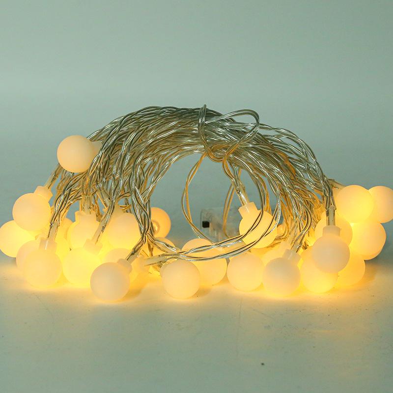 Outdoor Waterproof LED Round String Lights for Decorative Camping and Holiday Atmosphere