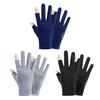 Men Sun Protection Gloves, Ultra Thin Summer Driving Gloves, Anti-Slip Palm, UV Protection Gloves for Fishing Cycling Hiking