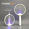 3 Pcs New Foldable Rotating Electric Mosquito Swatter USB Lithium Rechargeable Home Powerful Insect Killer Net Device for Mosquitoes and Flies