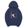 Men Women Fleece Hoodie Dazai Anime Portrait Tokyo Ghoul Kanji Autumn Winter Street Long Sleeve Sweatshirt