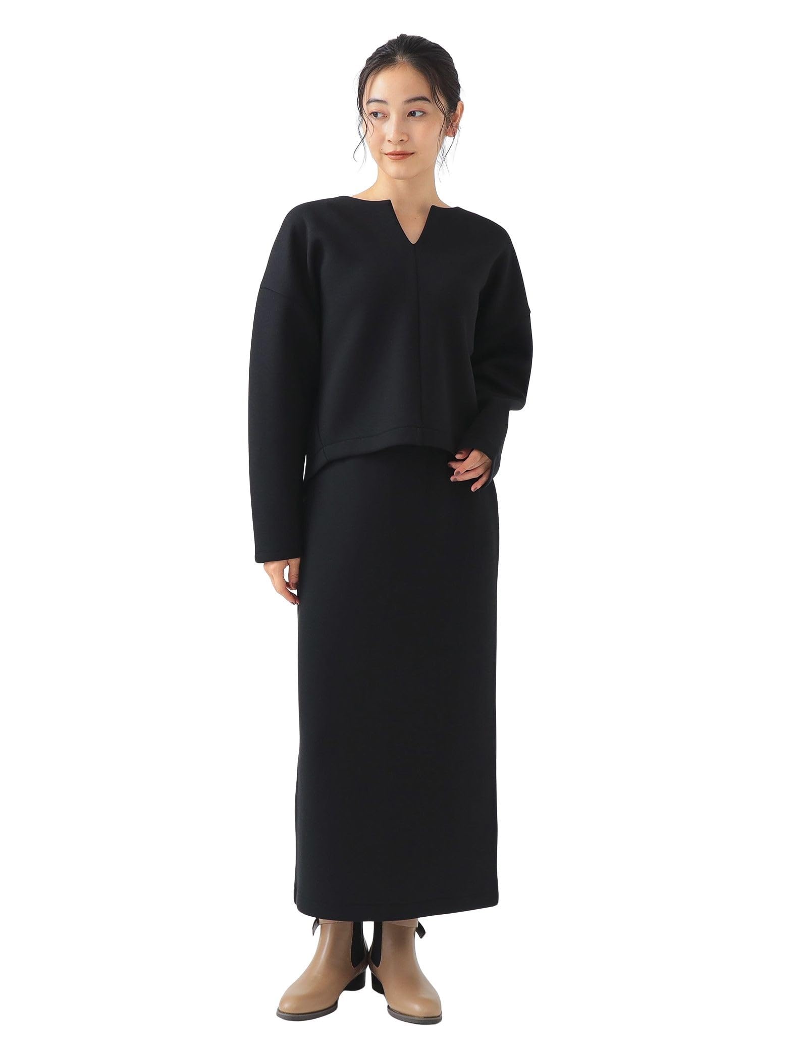 

В:MING LIFE STORE by BEAMS Платье [Набор] Комплект картонного топа и юбки (С-М) Женский Черный M