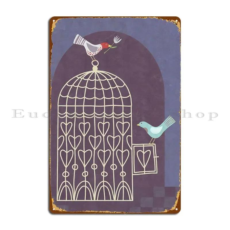 Leaving The Birdcage Metal Sign Cinema Wall Cave Plaques Custom Wall Cave Tin Sign Poster