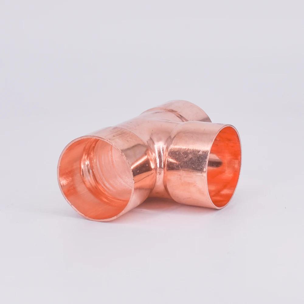 1/4" 3/8" 1/2" 5/8" 8 10 12 15 16 19 22 25-159mm ID Copper End Feed Solder Tee 3 Ways Plumbing Fitting Coupler Air Conditioner