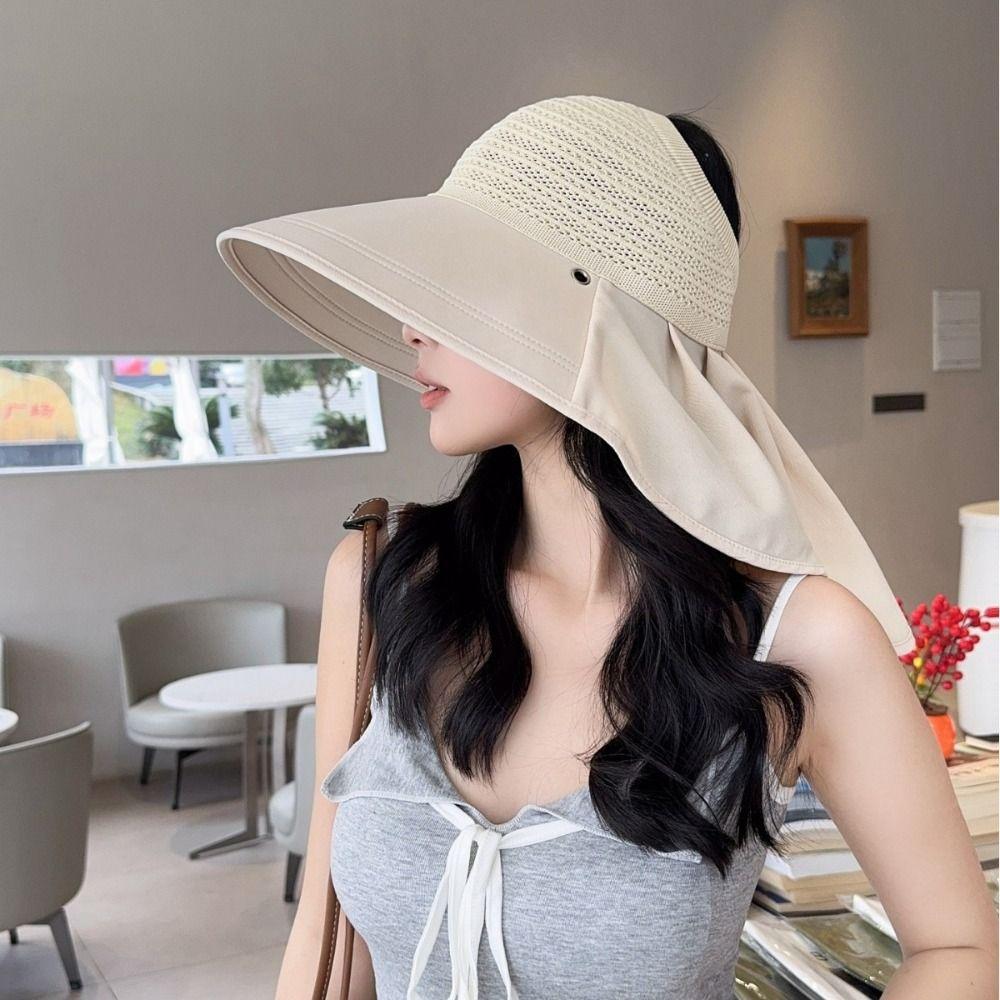 Elegance Large Brim Sun Hat Foldable Summer Fisherman Cap Fashion Wide Brim Sunhat  Outdoor