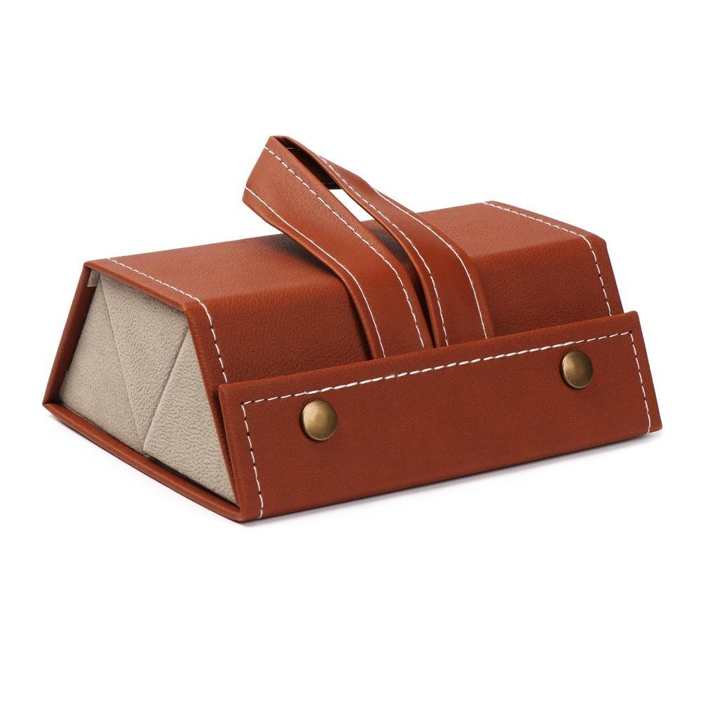 PU Leather Travel Portable Sunglasses Case Eyeglasses Holder Glasses Organizer Storage Box