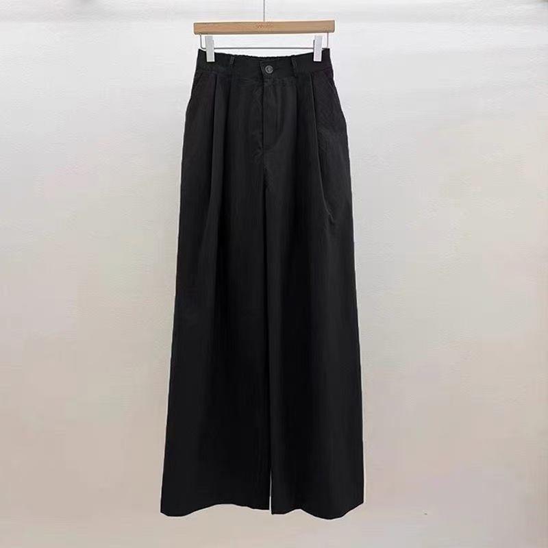 Japanese Spring 2026 Plus-Size High-Waist Slimming Wide-Leg Trousers