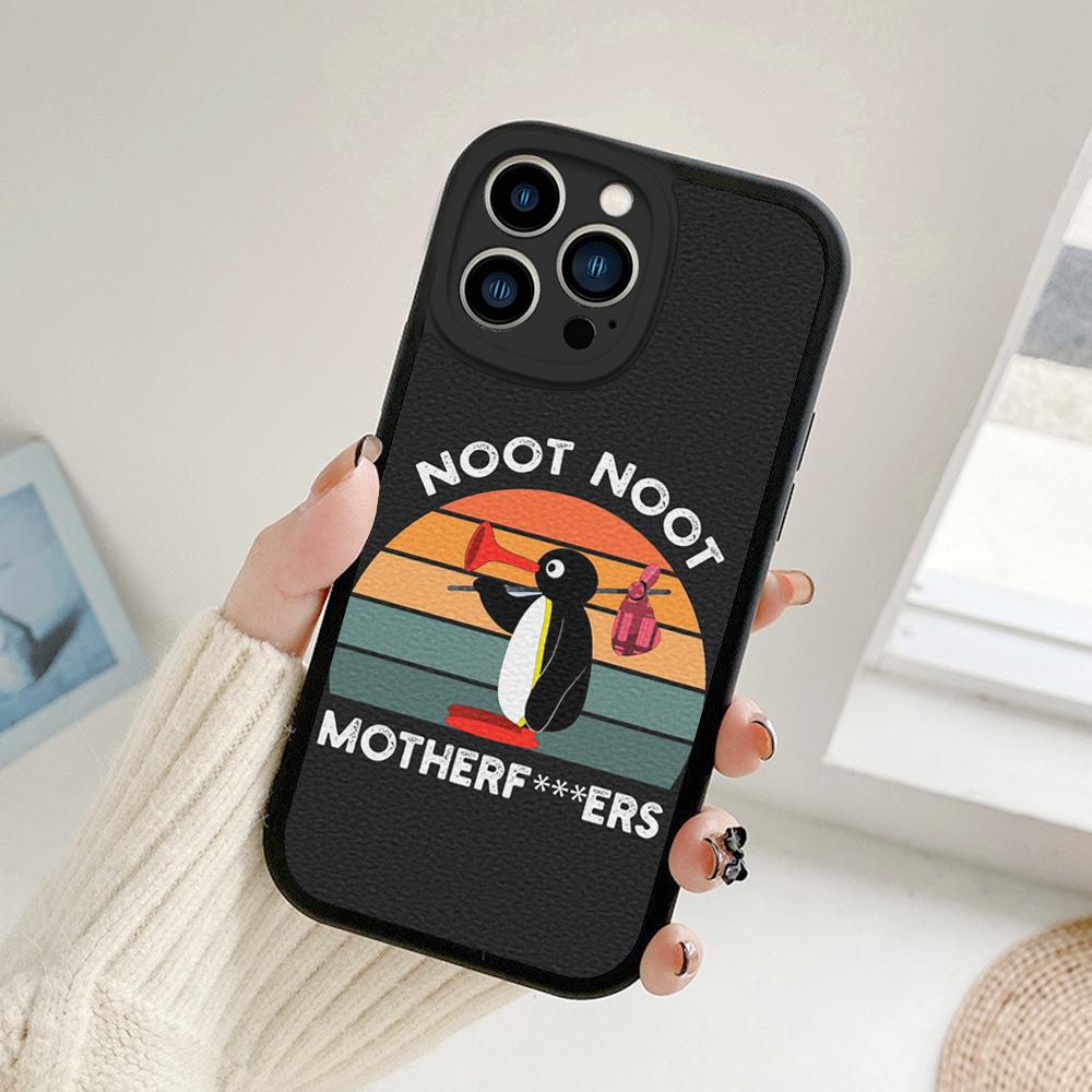 

Для iPhone Noot noot pingu Чехол для телефона для iPhone 14 13 11 12 Pro MAX 13 12 MiNi 7 8 plus iphone 14 13 PRO XS XR Чехлы из овчины iphone 14 Promax